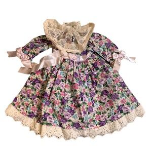 Vintage Brings Doll floral dress 1992